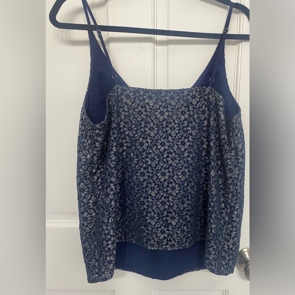 Banana Republic Navy Floral Lace Camisole - Picture 2 of 4